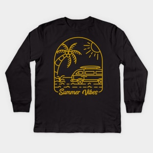 Summer Vibes Kids Long Sleeve T-Shirt